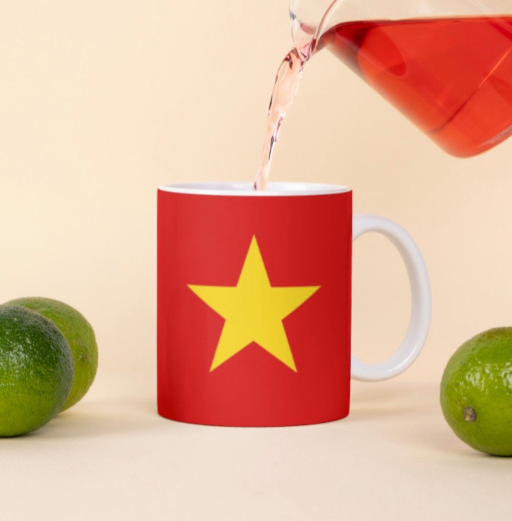 Tinisu Tasse Vietnam Tasse Flagge Pot Kaffeetasse National Becher Kaffee Büro
