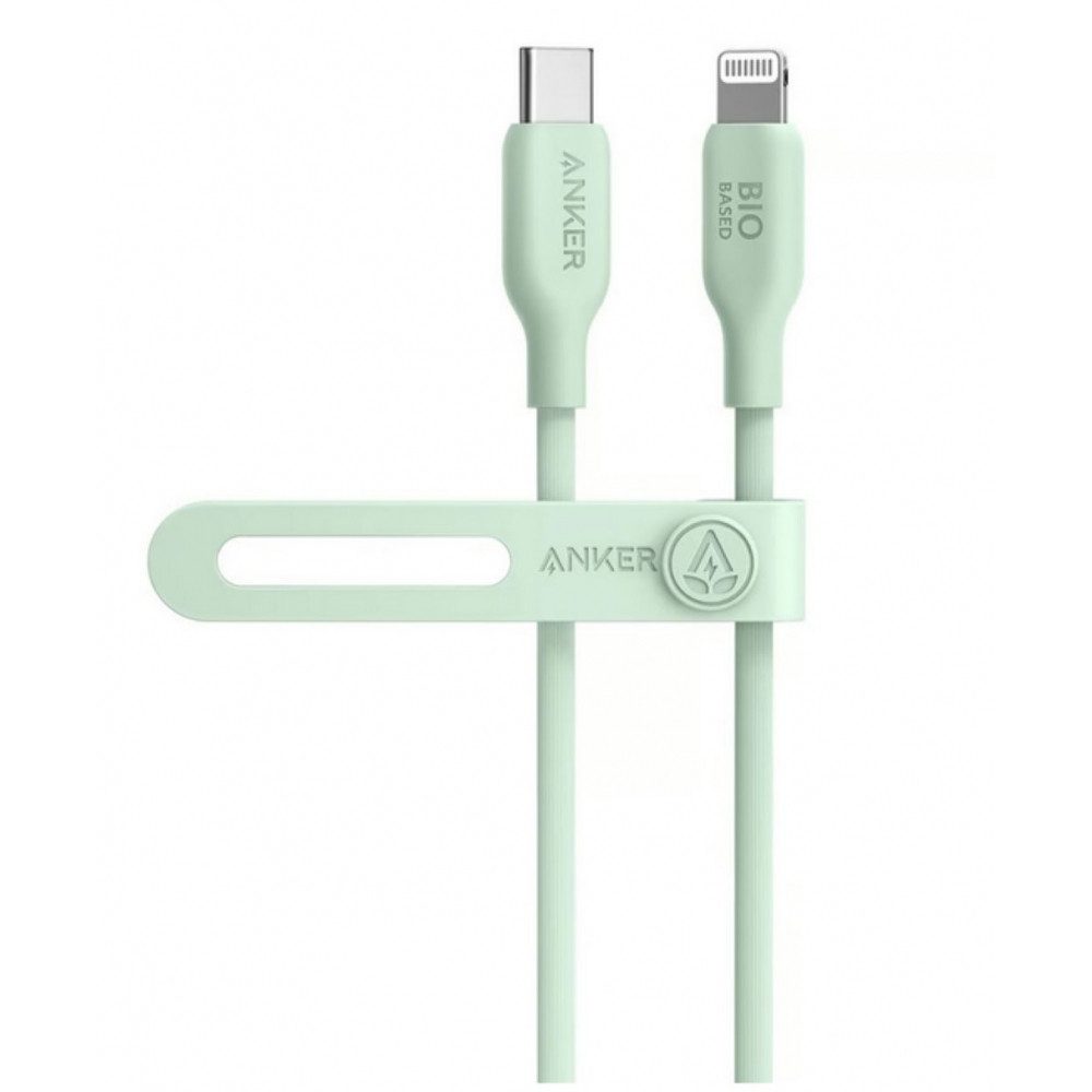 Anker Anker 541 Bio-TPU Ladekabel 3ft Grün - USB-C & Lightning Lightningkabel, USB-C, Lightning, Anschluss- / Verbindungskabel, Umweltfreundliches Bio-TPU Material