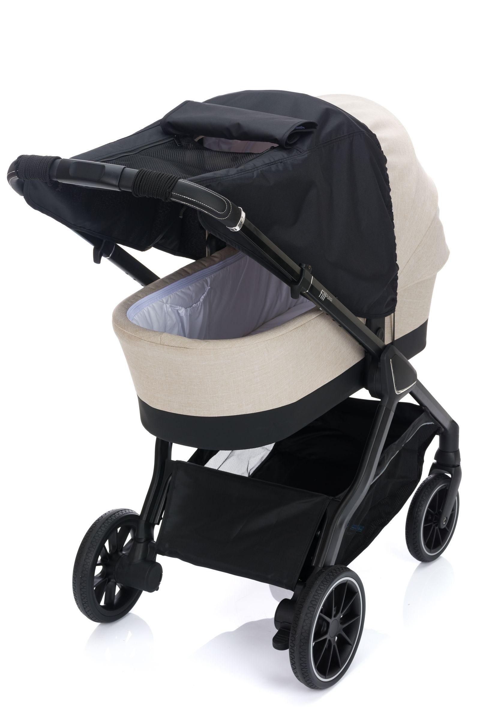 Fillikid Kinderwagen-Sonnenschutzhülle Kinderwagen-Sonnenschutzhülle Sonnenschutz Deluxe für Buggy und Sportwagen Exclusiv, mit UV Schutz 50+, Wasserdicht, abnehmbar Sonnensegel mit Sichtfenster, 118 x 68 cm aus 100% Polyester