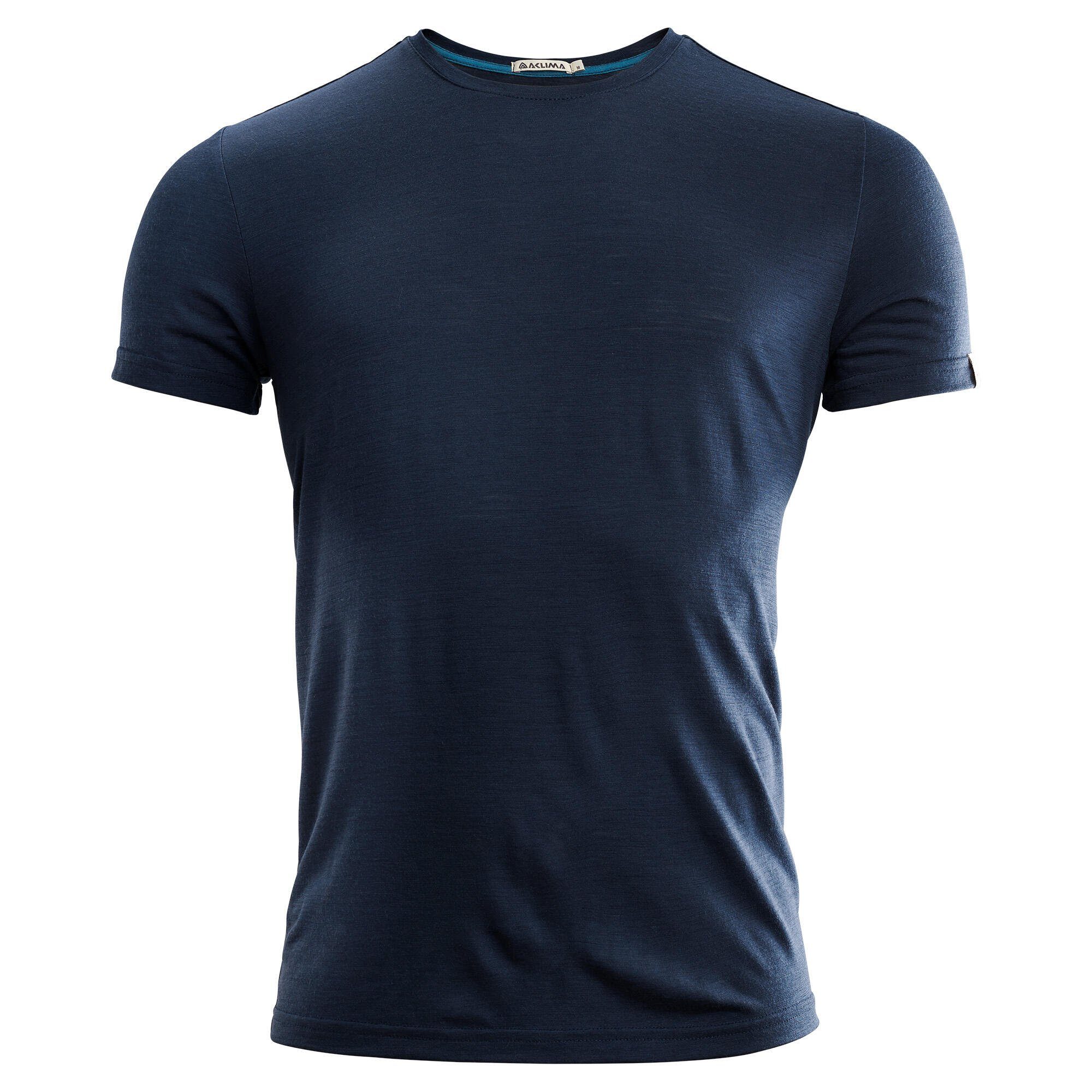 Aclima T-Shirt LightWool t-shirt M's (1-tlg) Navy Blazer