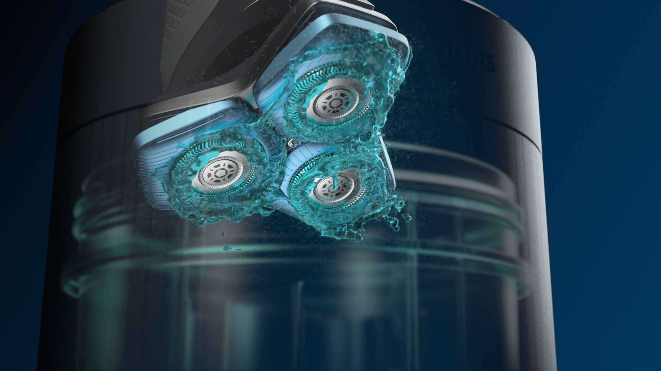 Philips Rasierer-Reinigungsstation Quick Clean Pod QCP10/01, Tiefenreinigung in nur 1 Minute schwarz