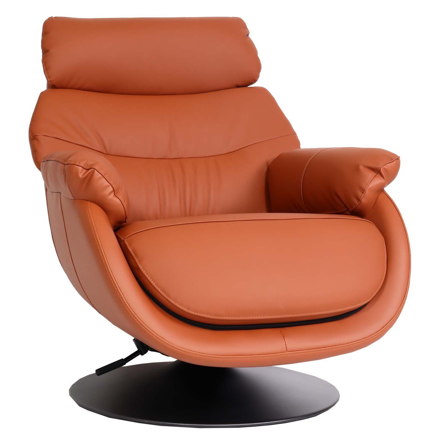 MCW Relaxsessel MCW-K99, Mit Sitzfläche, Breite Mit Feststellhebel, | braun braun Armlehnen