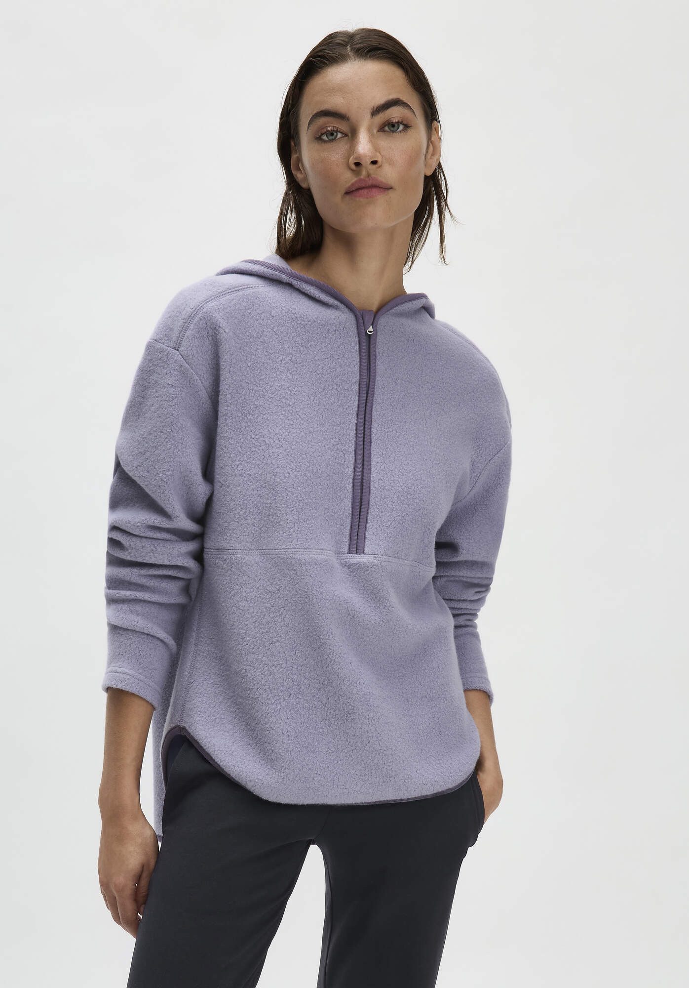 Hessnatur Fleecepullover aus reiner Bio-Baumwolle (1-tlg) günstig online kaufen
