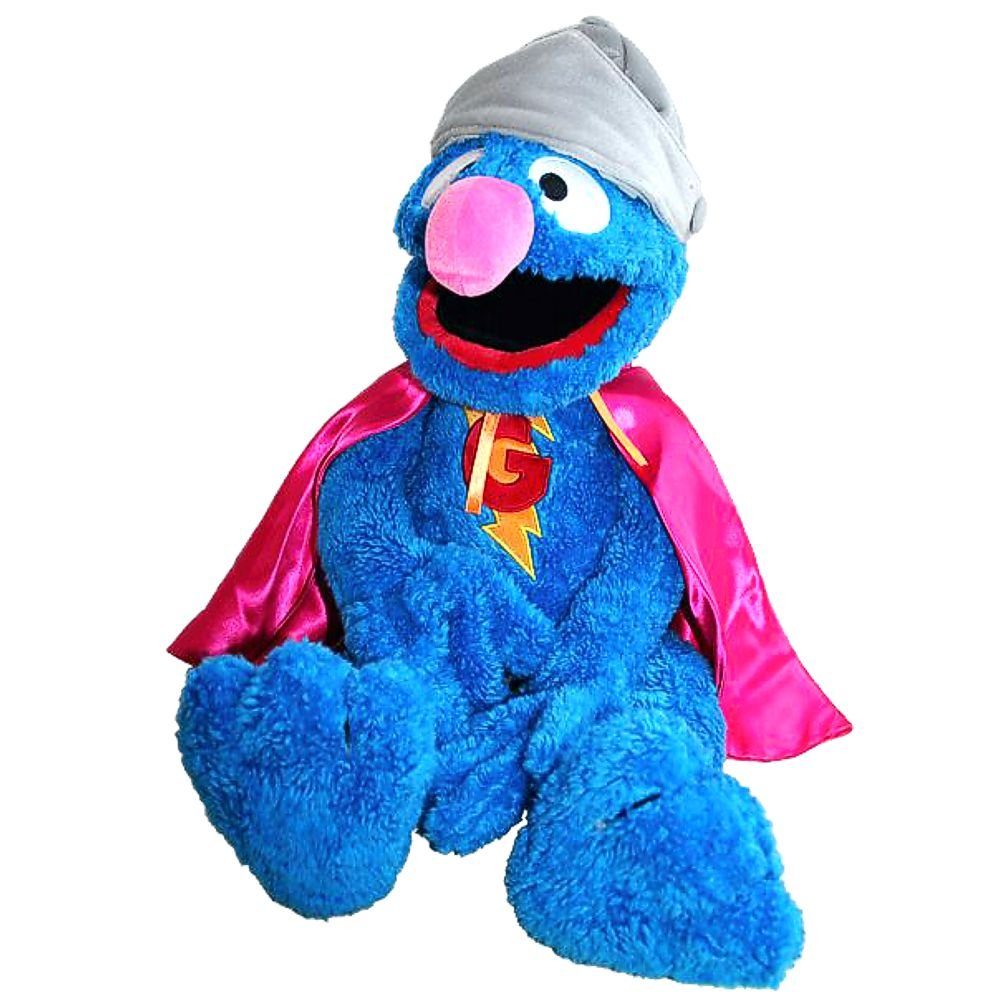Sesamstrasse Handpuppe Super Grobi Hand-Puppe Sesamstrasse 75 cm Plüsch-Figur