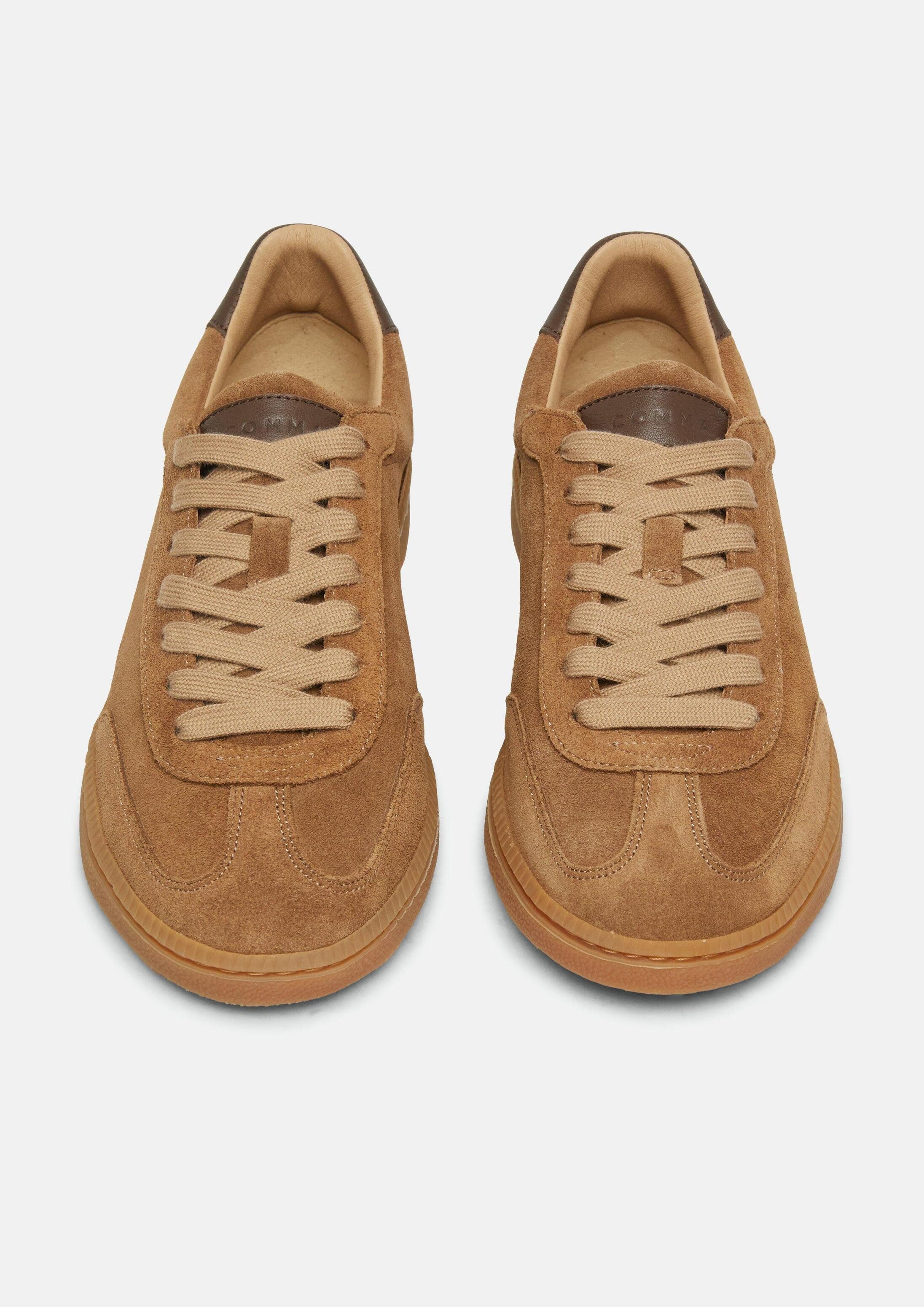 comma Sneakers Sneaker Veloursleder-Sneaker mit Natursohle – Bild 3 von 3