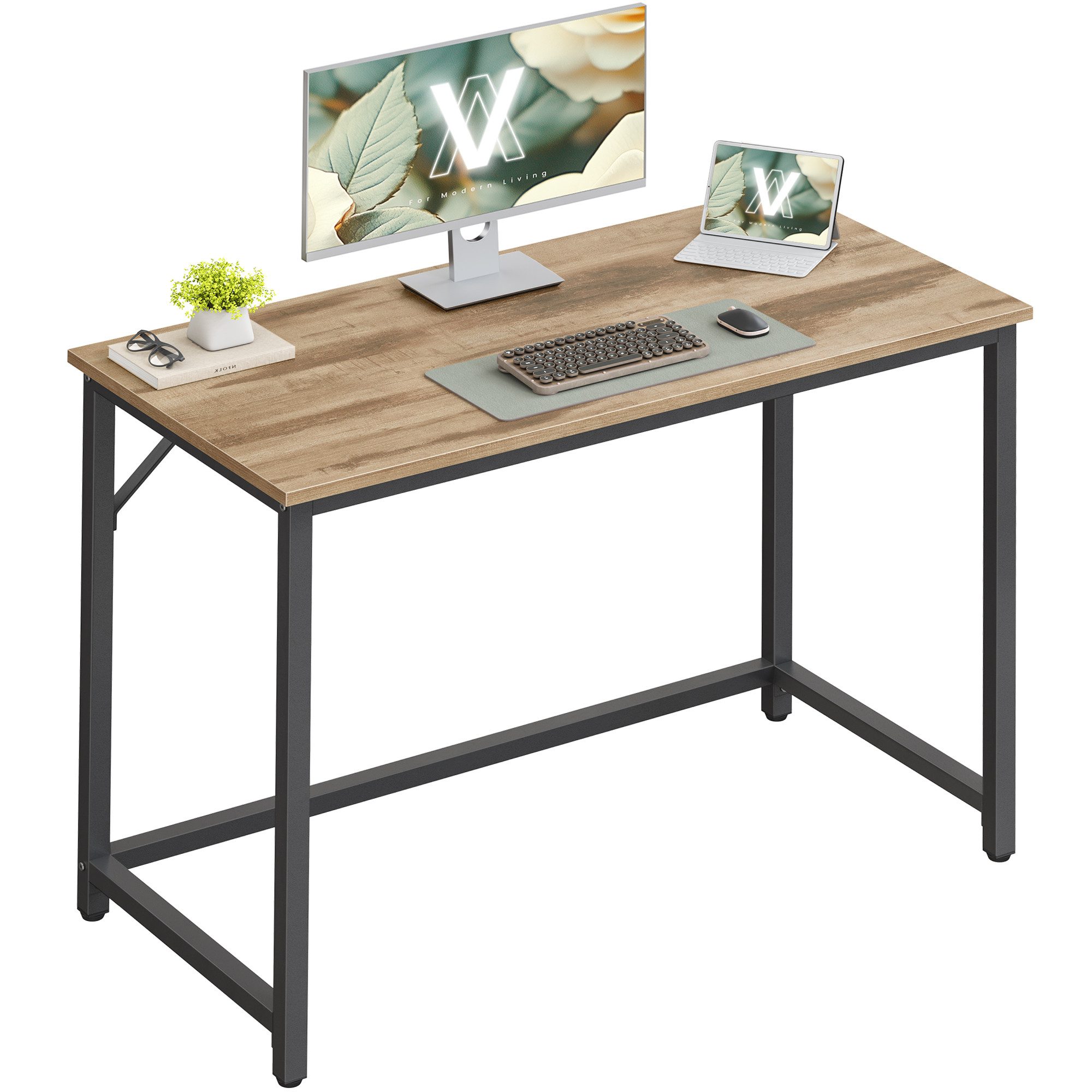 VASAGLE Schreibtisch Computertisch, Bürotisch, 80/100/120/135/160 cm, günstig online kaufen