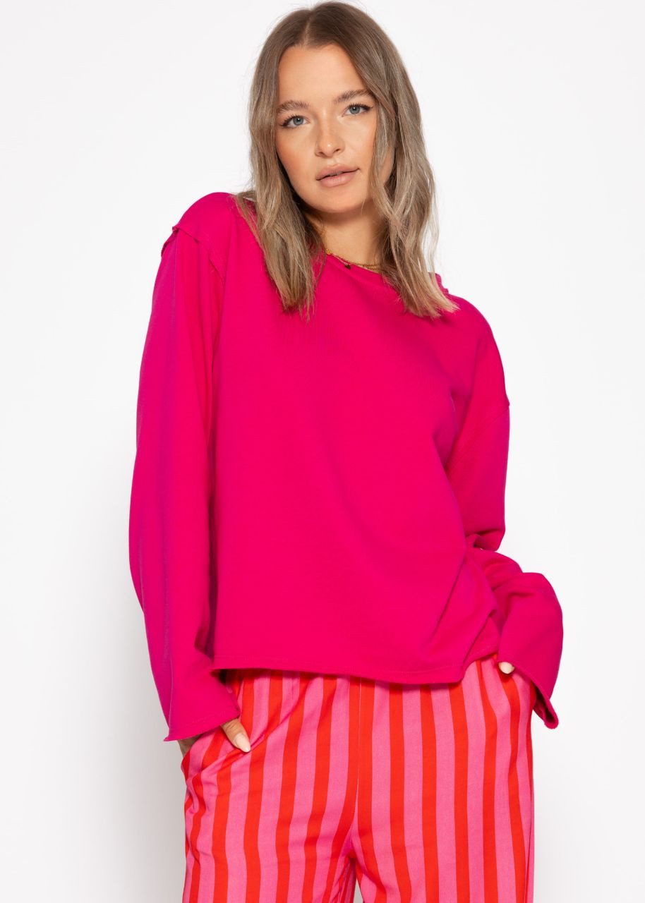 SASSYCLASSY Strickpullover Lässiges Sweatshirt aus Baumwollgemisch günstig online kaufen