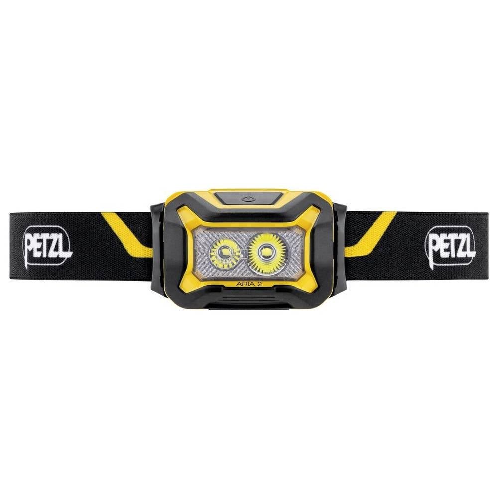 Petzl LED Stirnlampe ARIA® 2 LED Stirnlampe batteriebetrieben, Li-Ionen Akkus oder, abnehmbar, waschbar, verstellbar, mit Memory-Funktion