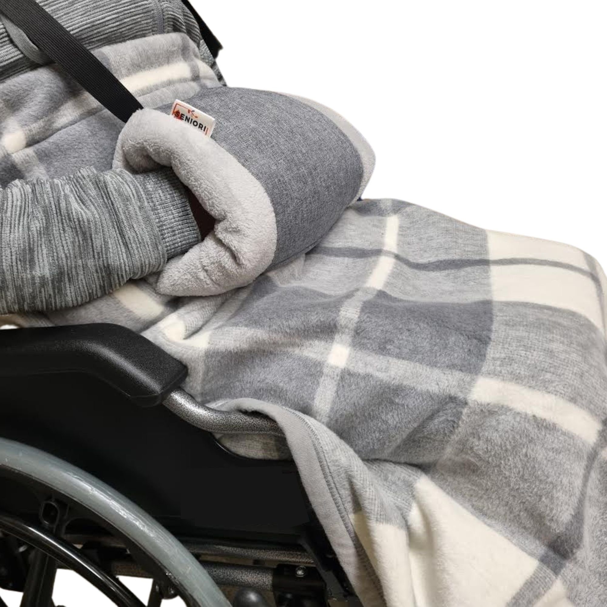 Seniori Handmuffe SENIORI Handmuff - Wärme und Komfort für ROLLSTUHLFAHRER, SR2 Grau + Polar