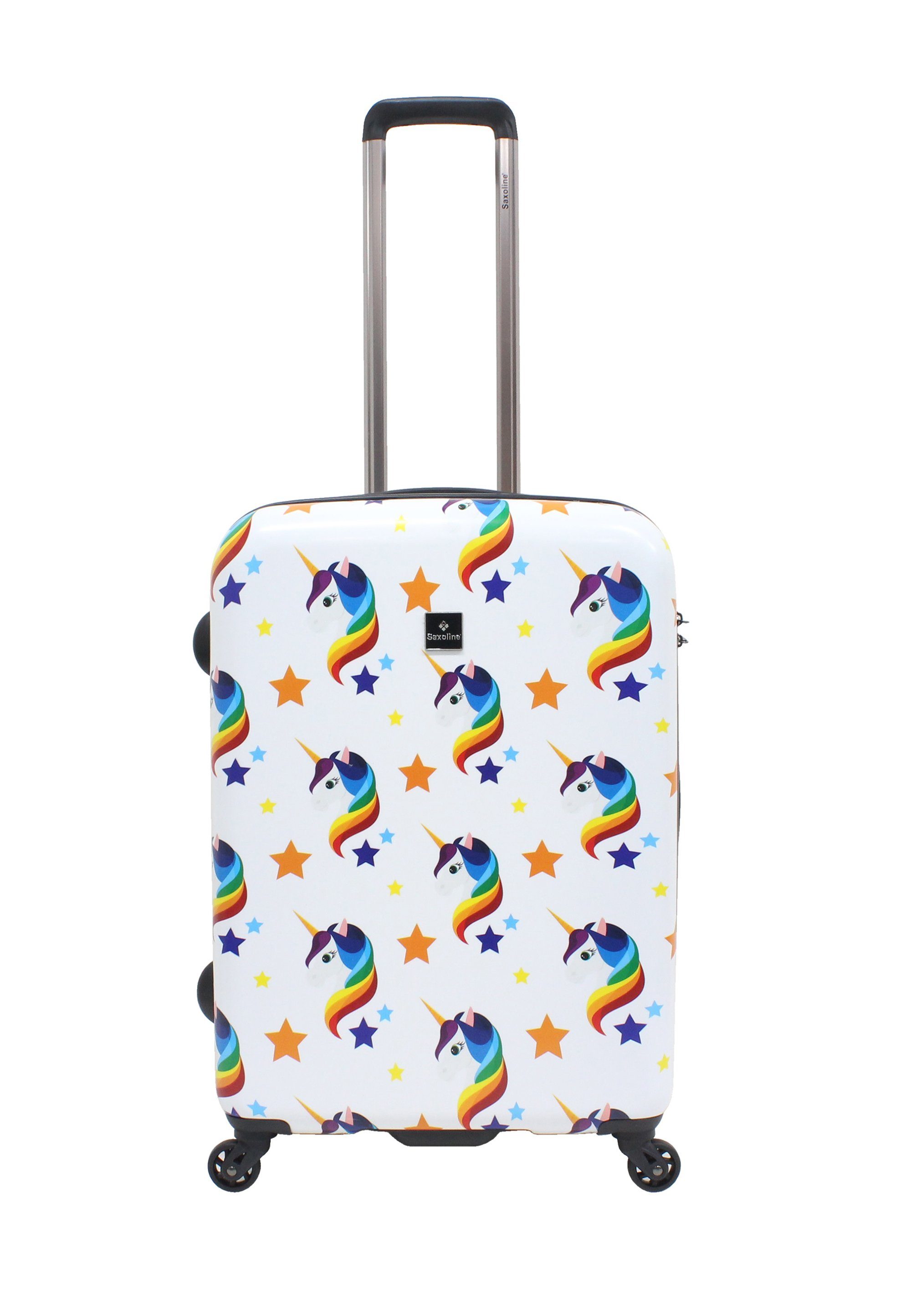 Saxoline® Koffer Unicorn, mit praktischem Zahlenschloss