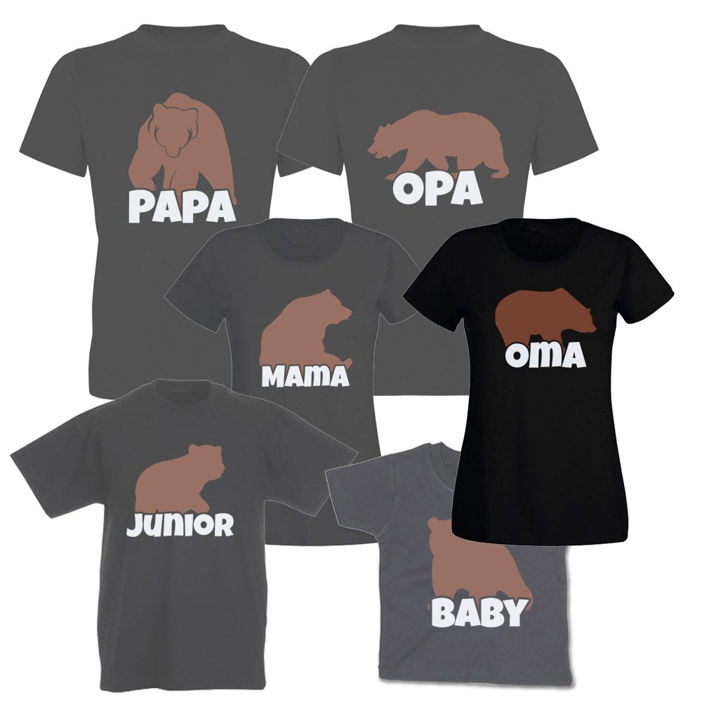 T-Shirt Bären-Familie