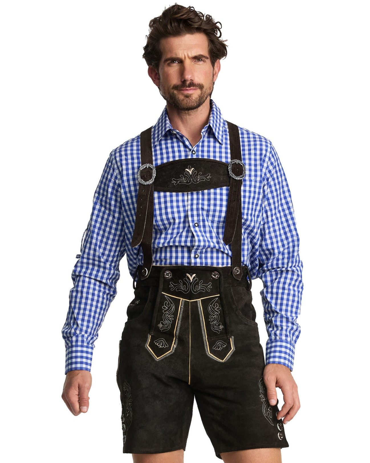 Steigenhöfer Manufaktur Trachtenlederhose "ANTON" kurze Trachtenhosen günstig online kaufen