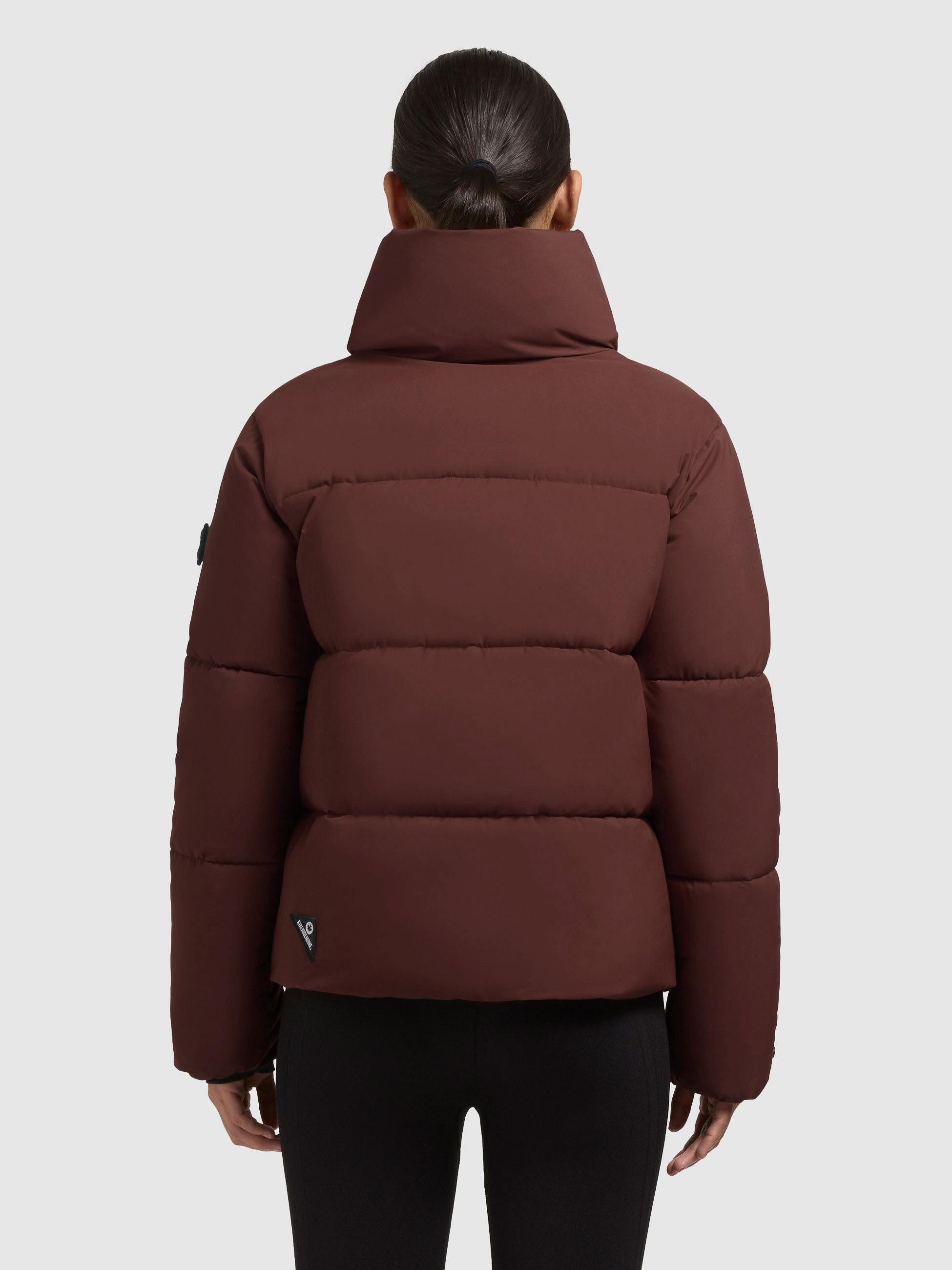 khujo Winterjacke Rinja2 Matt Warme Steppjacke mit hohem Kragen