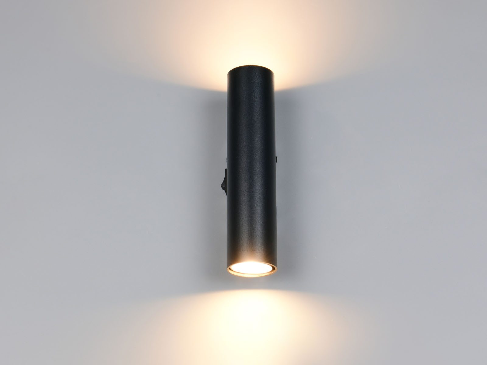 Reality Leuchten LED Wandleuchte Up and Down mit Schalter, Höhe 18cm, Leuchtmittel dimmbar, LED wechselbar, Warmweiß, indirekt-e Wand-Beleuchtung innen, Wandlam – Bild 5 von 5