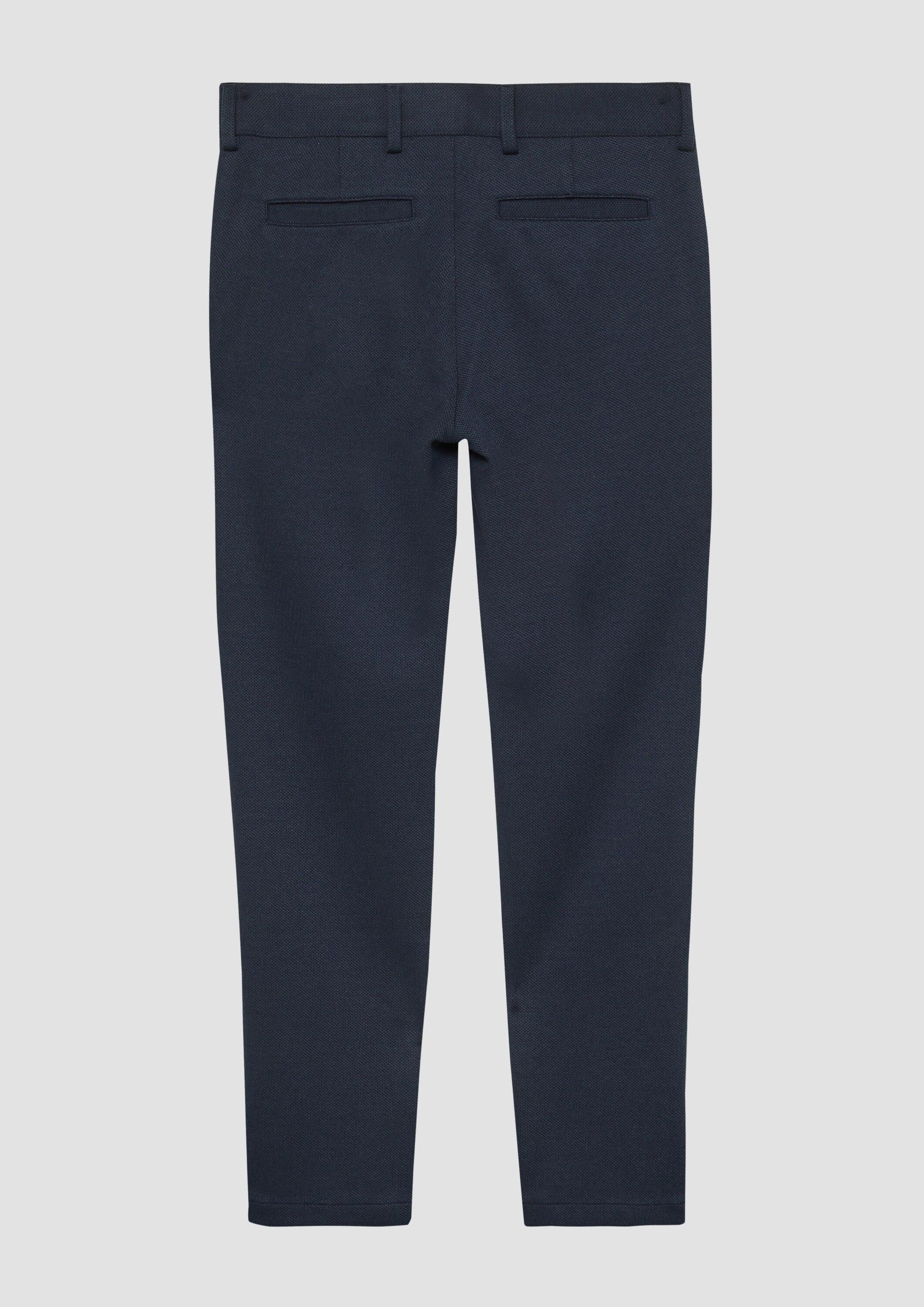 s.Oliver Chinos Hose Regular Fit: Elastische Anzughose mit verstellbarem Bund