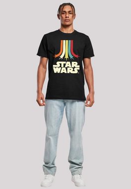 F4NT4STIC T-Shirt Star Wars Retro Rainbow Regenbogen Print