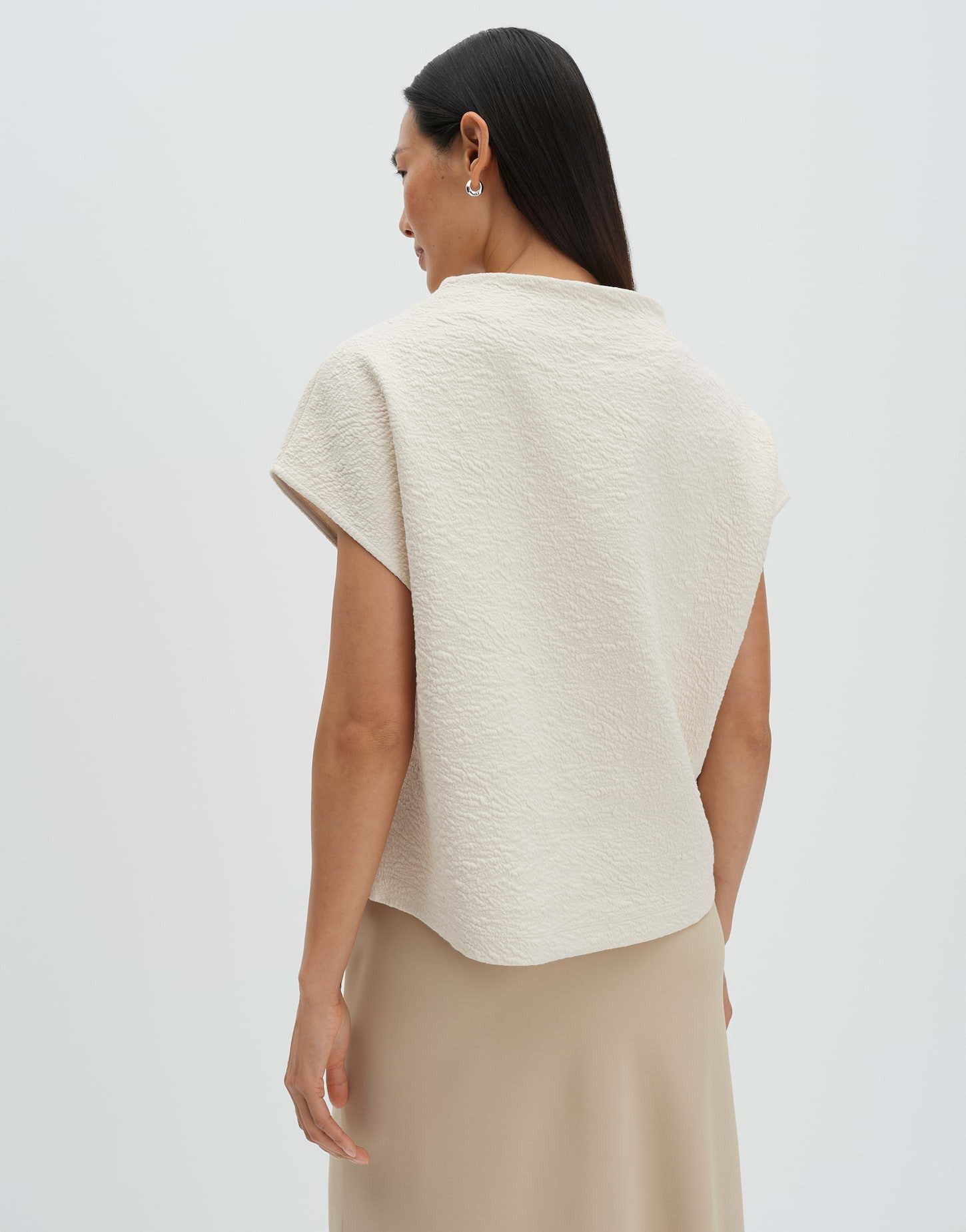 someday Sweatshirt Uriva mit Funnel Neck Funnel Neck, formstabil für gepflegte Casual-Looks