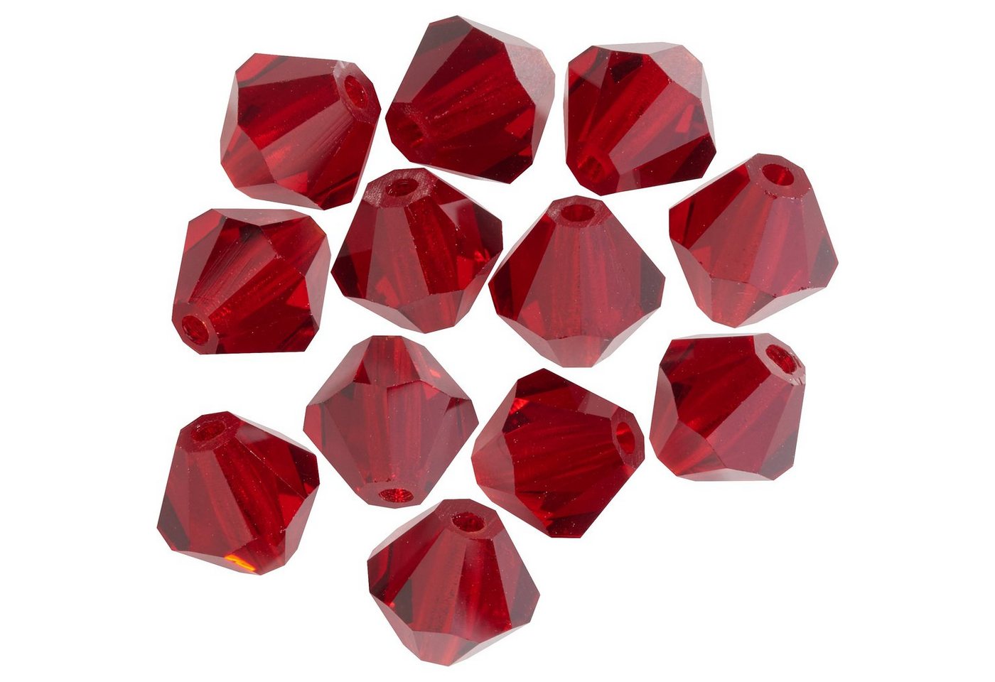 Thumbnail - Pracht Bastelperlen Glasschliffglitzerperlen, (12-tlg), 6 mm
