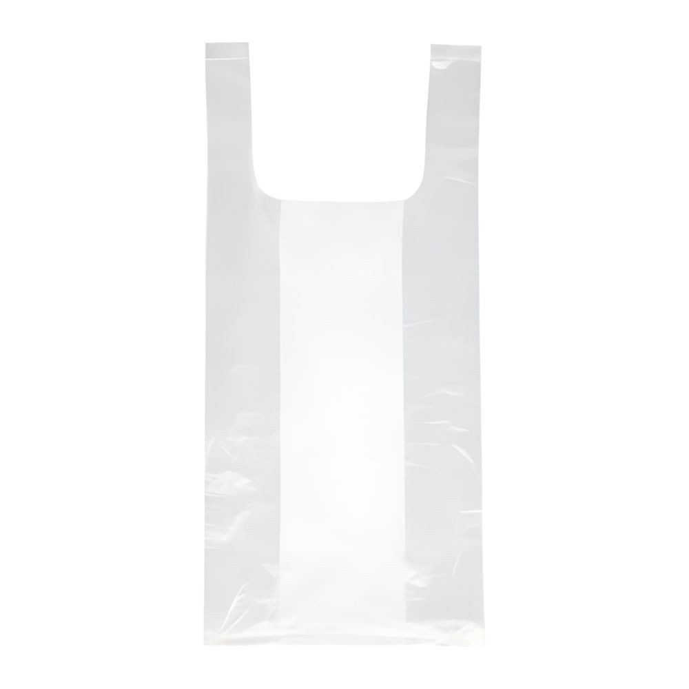 PAPSTAR Tragetasche 250x Hemdchen HDPE 48 x 22 x 12cm transparent Knotenbeutel