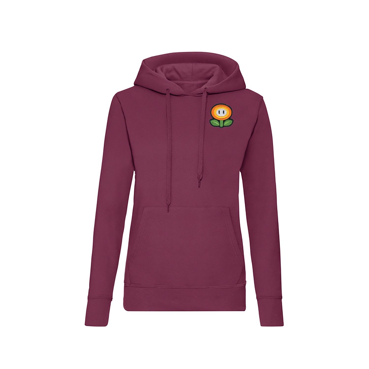 Blondie & Brownie Hoodie Feuerblume Damen Hoodie mit Stickmotiv (Einzelartikel) Orangefarbener Blütenzauber Look