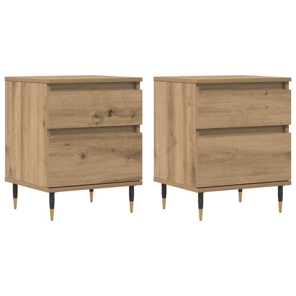 vidaXL Nachttisch Nachttische 2 Stk. Artisan-Eiche günstig online kaufen