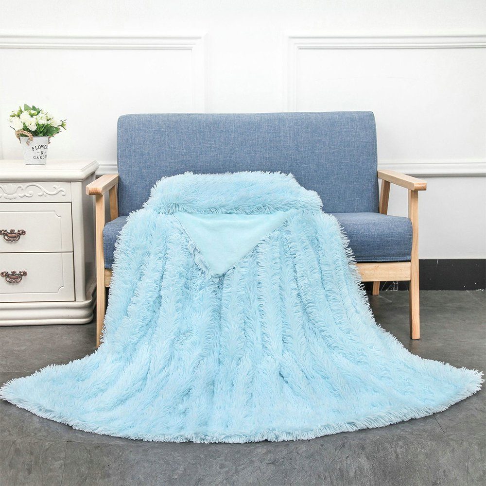 Wohndecke Super Weiche lange Zotteldecke, Flauschig Kuscheldecke Warme & Ko günstig online kaufen