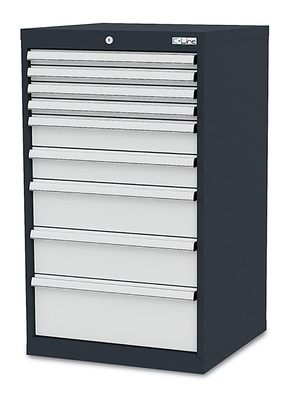 Simplaflex Werkzeugschrank Simplaflex Schubladenschrank, 9 Schubladen, BxTxH 600x575x1020 mm