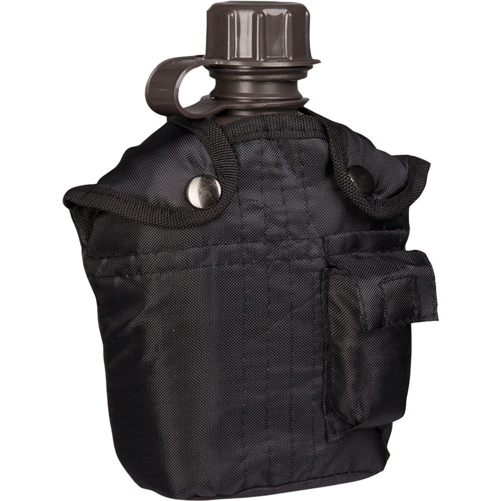 Mil-Tec Feldflasche Hülle Feldflasche US 1L mit Schwarz