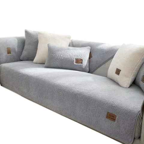 Sofahusse Sofabezug Samt Weicher Couchbezug Anti-rutsch Sofaüberwurf 110x160cm, FELIXLEO