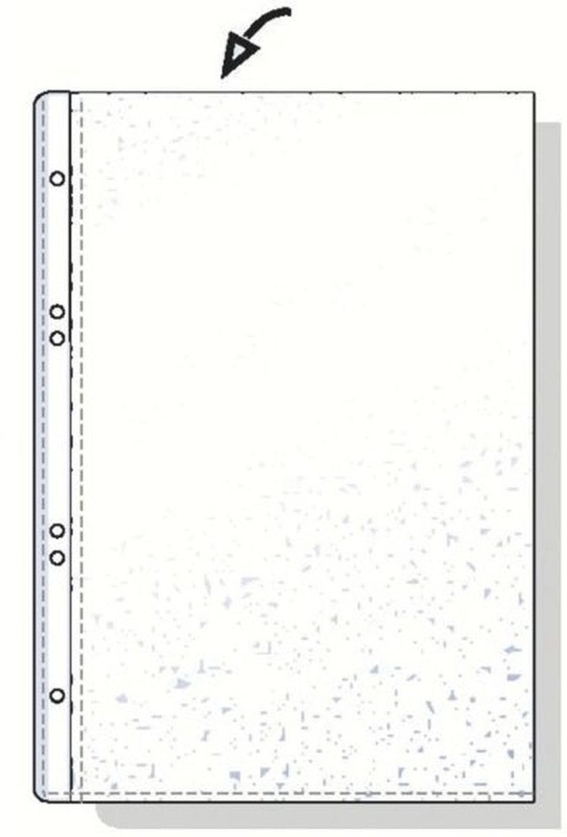 REXEL Prospekthülle Prospekthülle Economy A6 PP genarbt VE=50 Stück farblos