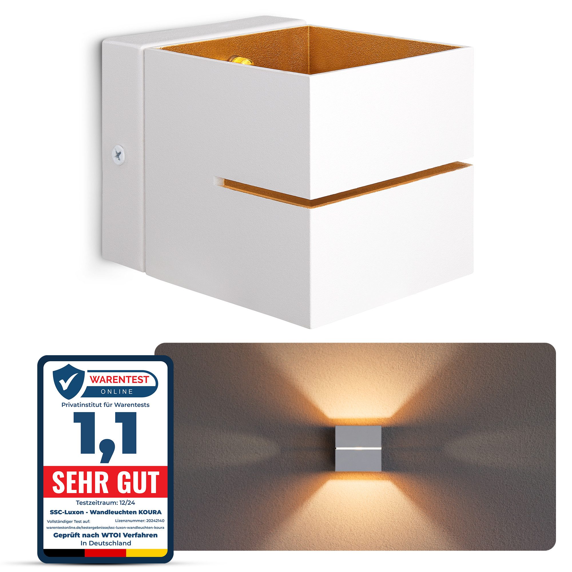 SSC-LUXon LED Wandleuchte KOURA Up Down günstig online kaufen