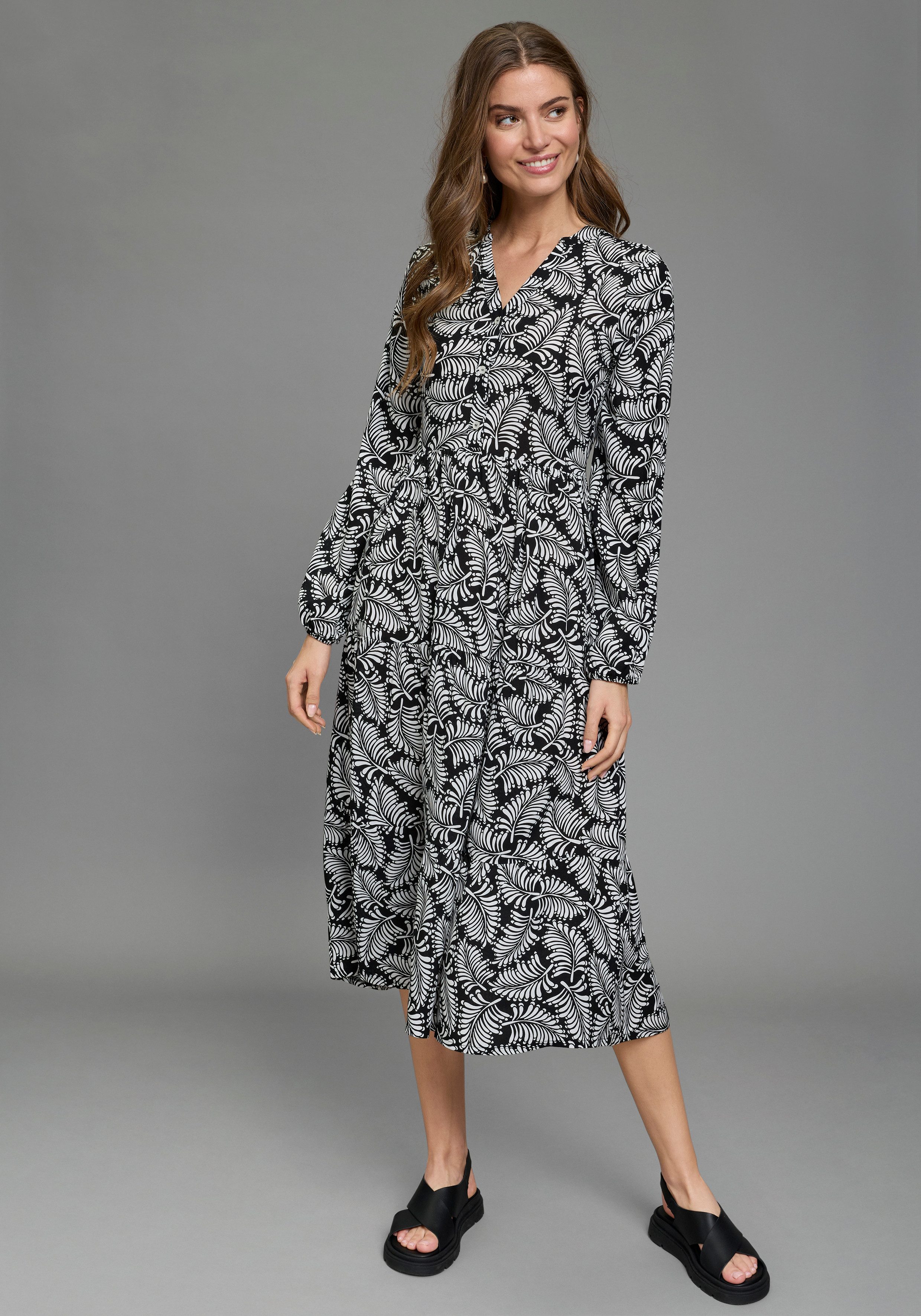 Laura Scott Maxikleid für Business, Casual, Frühling und Party, aus Viskose – Bild 5 von 5