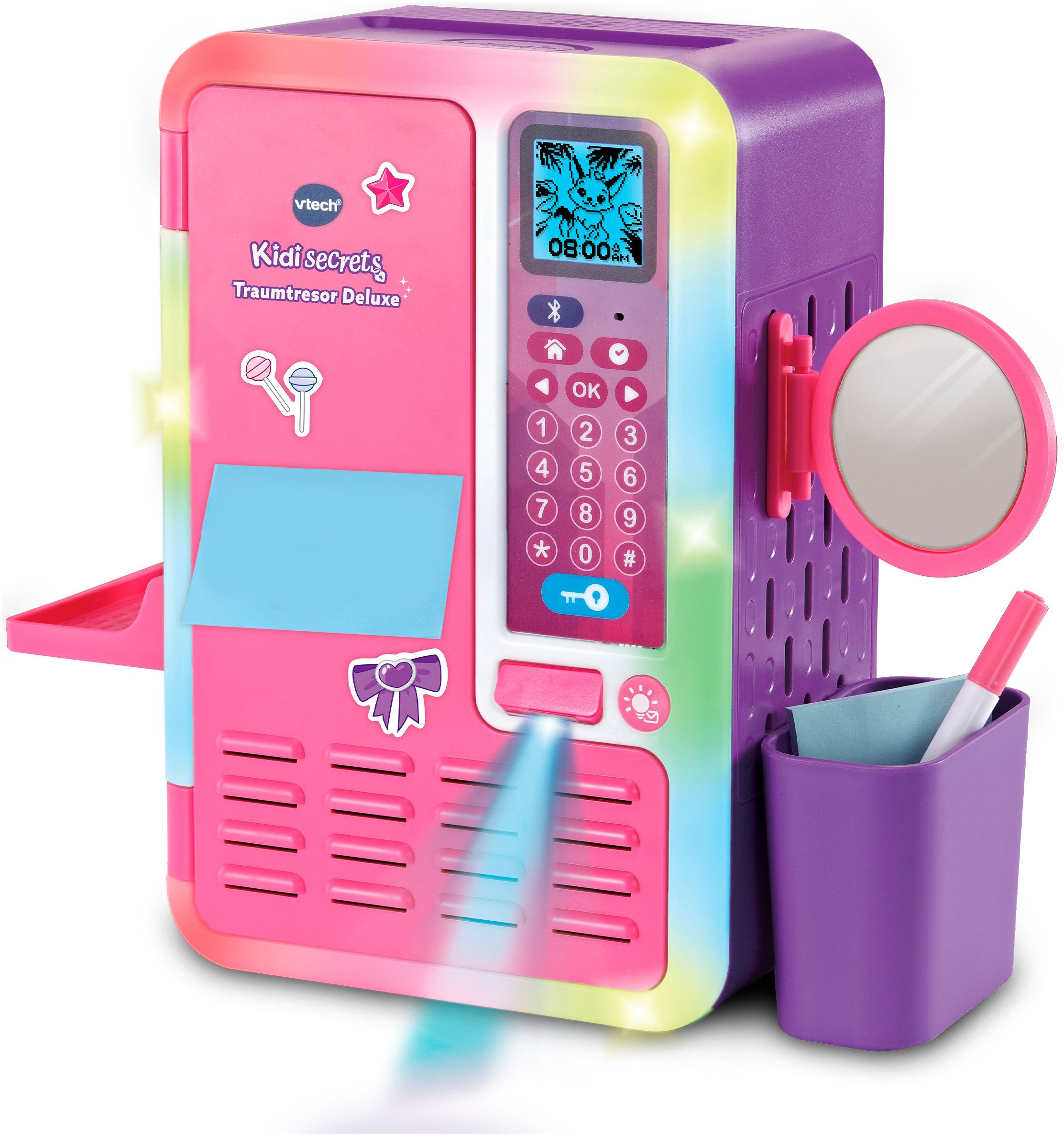 Vtech® Elektronisches Tagebuch KidiSecrets Traumtresor Deluxe, mit leuchtendem Rahmen
