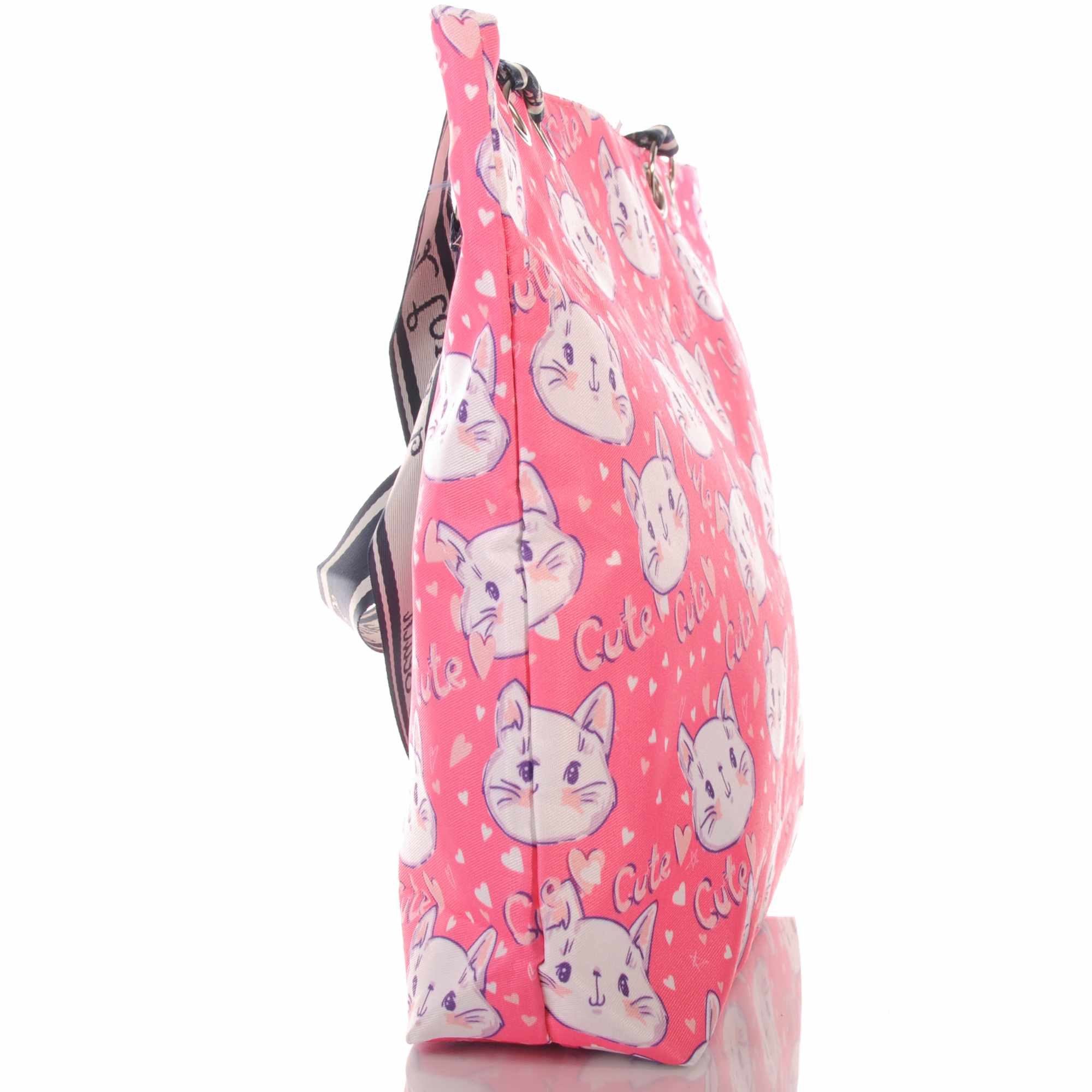 KMISSO Umhängetasche Strandtasche mit Reißverschluss und Katzenmotiv 30720 (1-tlg), im eleganten Look – Bild 2 von 5