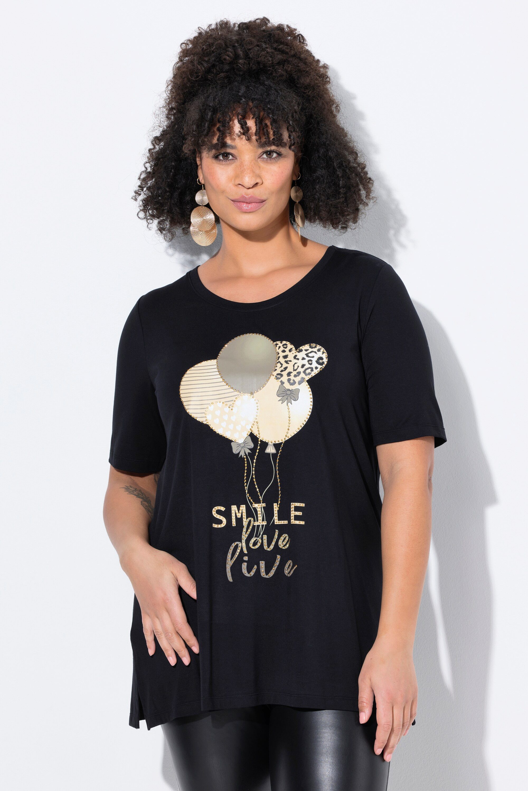 MIAMODA Longshirt T-Shirt A-Linie Luftballon-Motiv günstig online kaufen