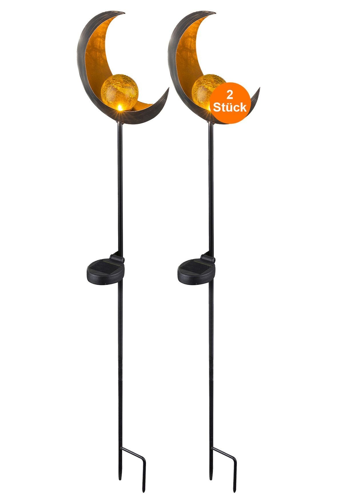 bmf-versand LED Solarleuchte Solarleuchte Garten 2er günstig online kaufen