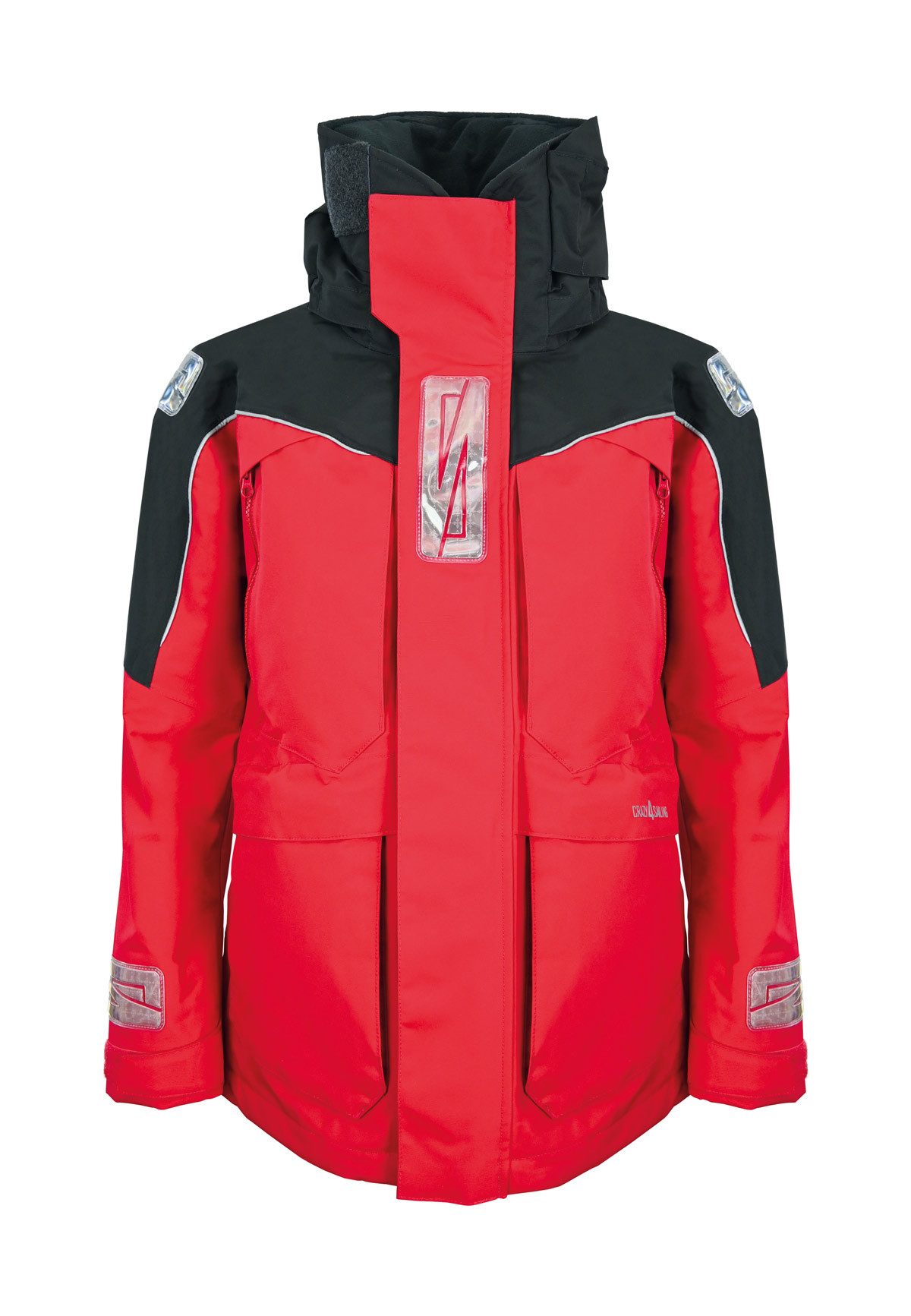 crazy4sailing Regenjacke Herren Stavanger II Ocean Segeljacke, Rot, Größe XS