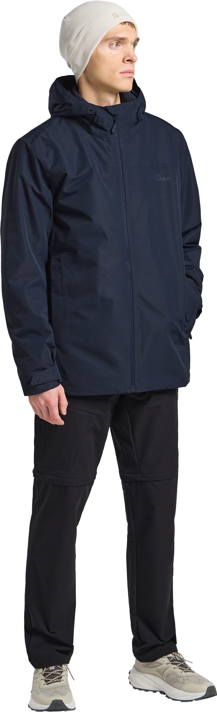 Jack Wolfskin 3-in-1-Funktionsjacke TAUBENBERG 3IN1 JKT M mit herausnehmbarer Innenjacke, wasserabweisender Reißverschluss – Bild 5 von 5