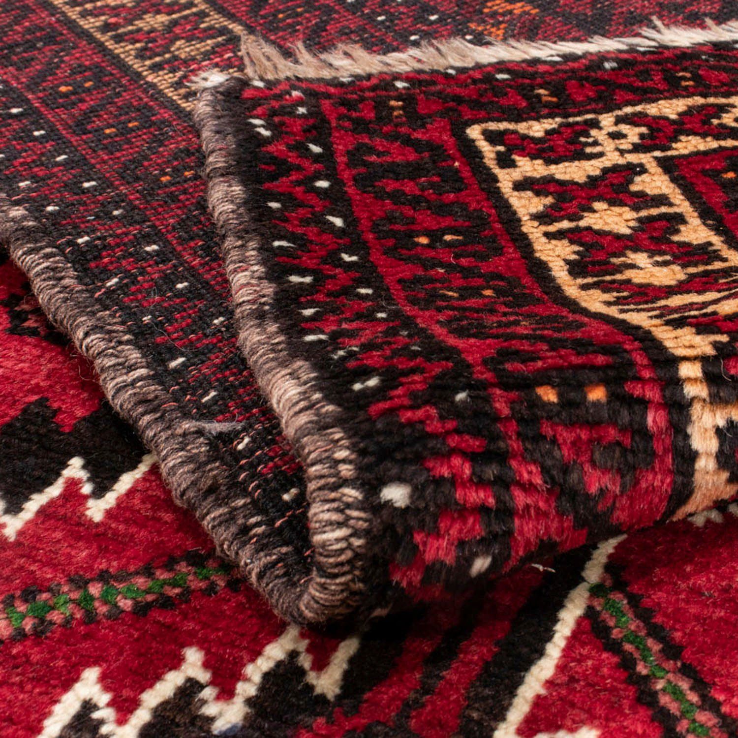 Belutsch Multicolore morgenland, x mm, 124 cm, 8 Handgeknüpft rechteckig, Medaillon Höhe: 190 Wollteppich