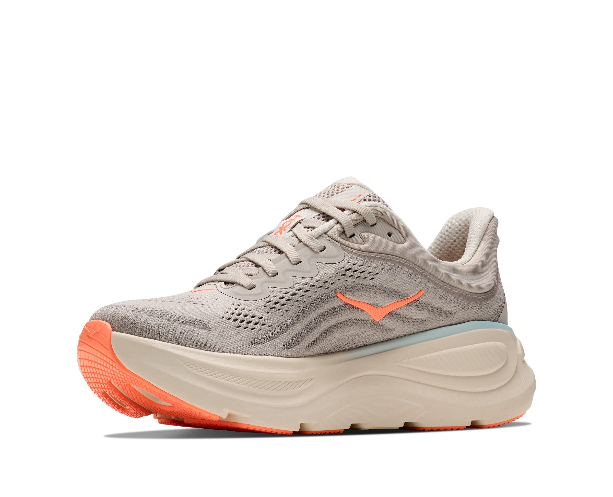 Hoka One One BONDI 9 Laufschuh atmungsaktives Mesh-Obermaterial, Laufsohle aus Gummi und EVA