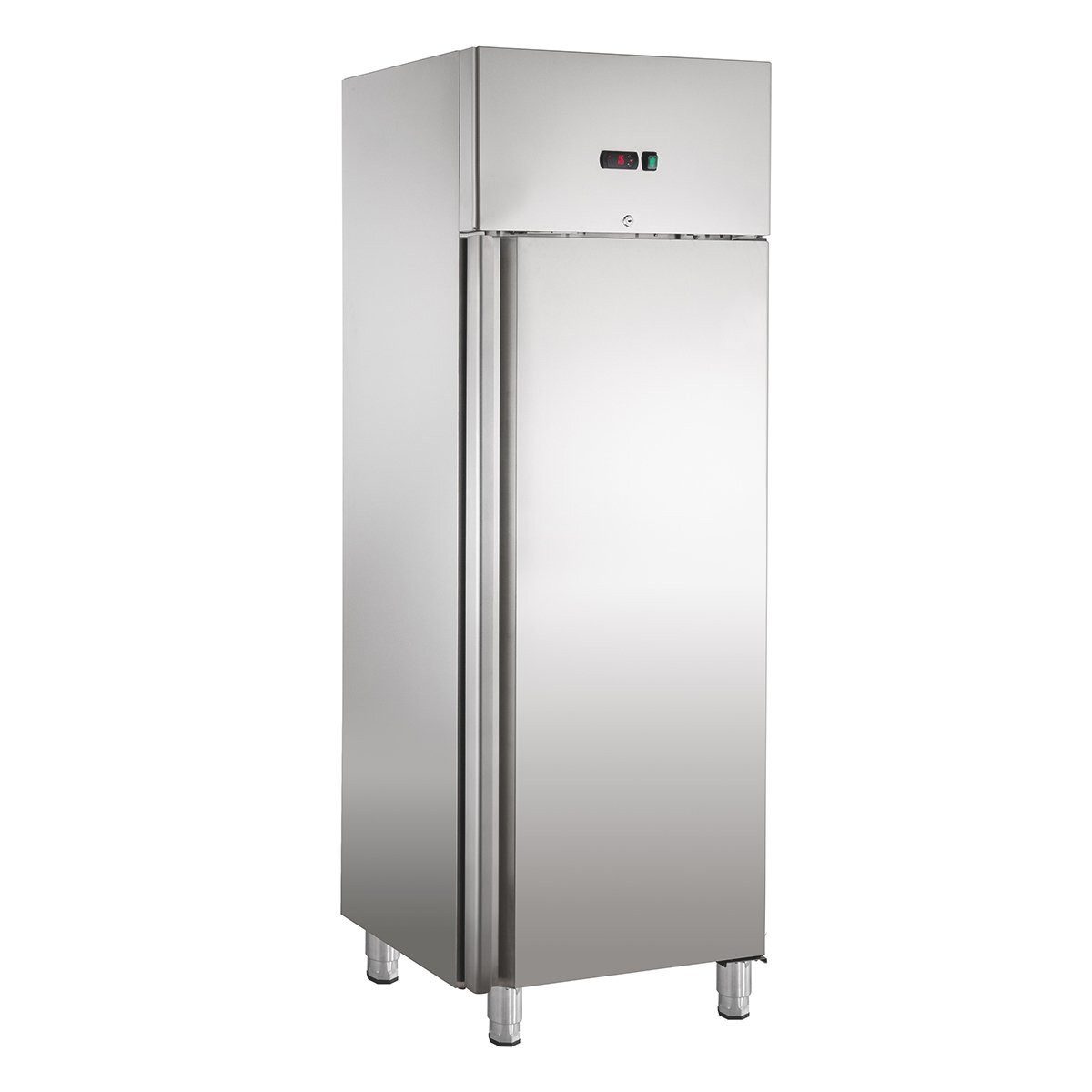 GastroHero Kühlschrank Kühlschrank 429 Liter - Edelstahl, 3x GN1/1, Gastronomie, Imbiss SNACKH400TN, 201 cm hoch, 68 cm breit