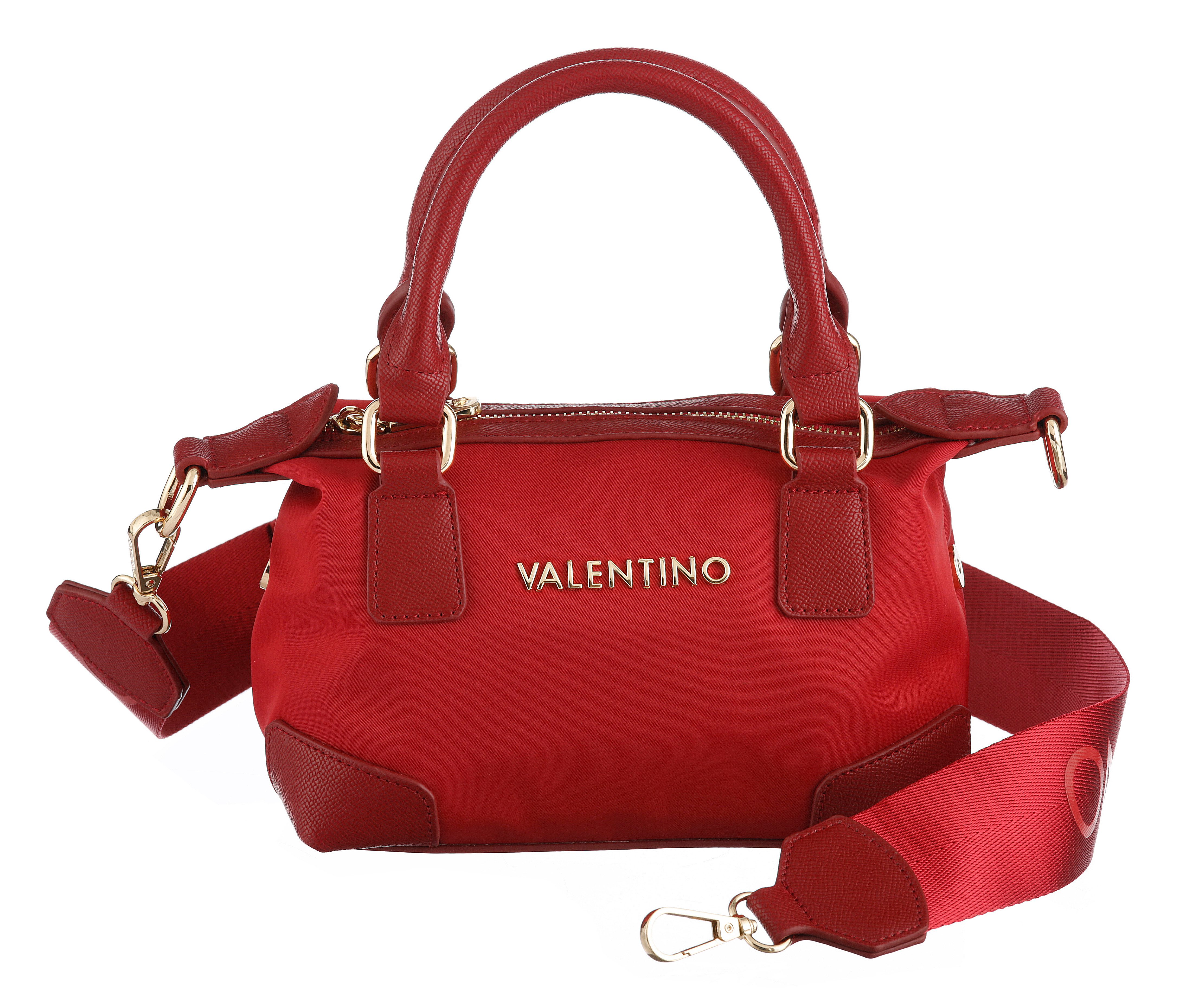 VALENTINO BAGS Shopper JOLLY BIS RE, Damen Handtasche, Schultertasche mit goldfarbenen Logoschriftzug