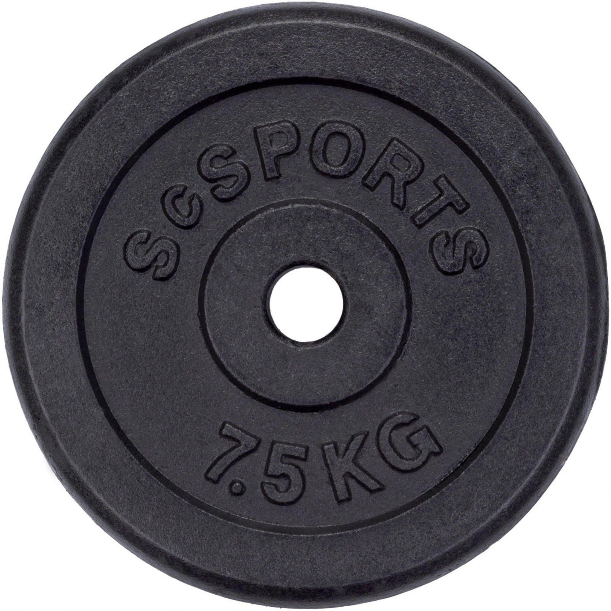 Gewichtsscheiben (10002847-tlg) Hantelscheiben 30 Gusseisen Ø kg 30mm Gewichte, ScSPORTS® Set