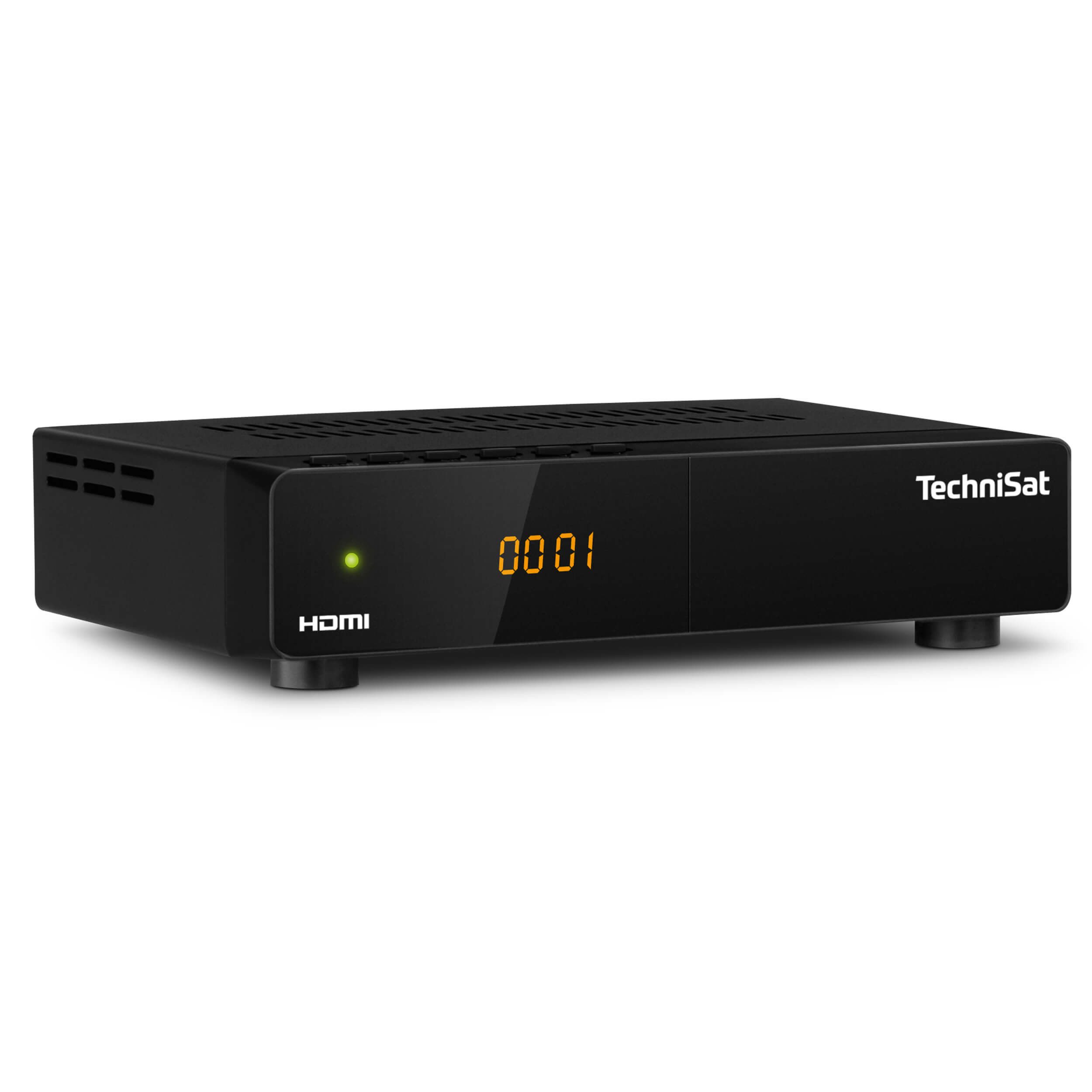TechniSat HD-S 210 SAT-Receiver (7-Tage-EPG, Vorprogrammiert, Einkabellösung, AAC, USB-Mediaplayer)