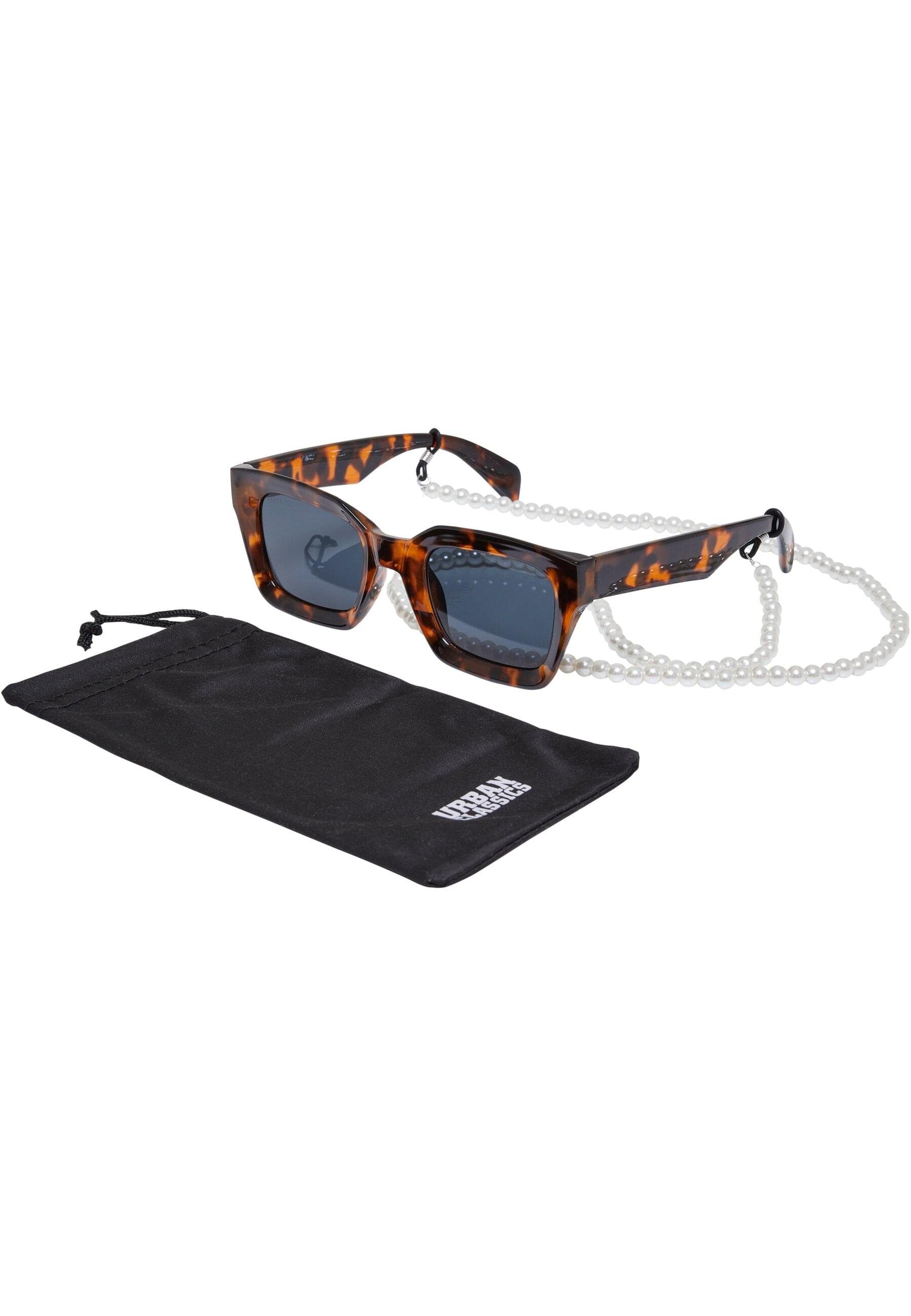 URBAN CLASSICS Sonnenbrille Unisex Sunglasses Poros With Chain amber