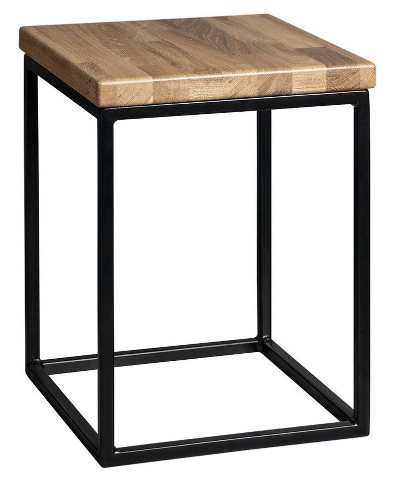 Sapho Dusch- und Badhocker SKA Stuhl 30x41x30cm (SKA401), Schwarz matt/Eiche, Sapho-SKA190