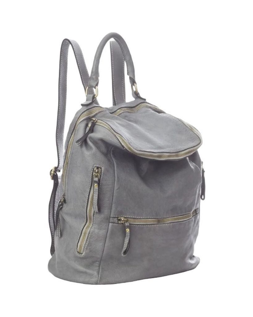 BZNA Rucksack Ben Designer Leder Backpacker, viele Fächer