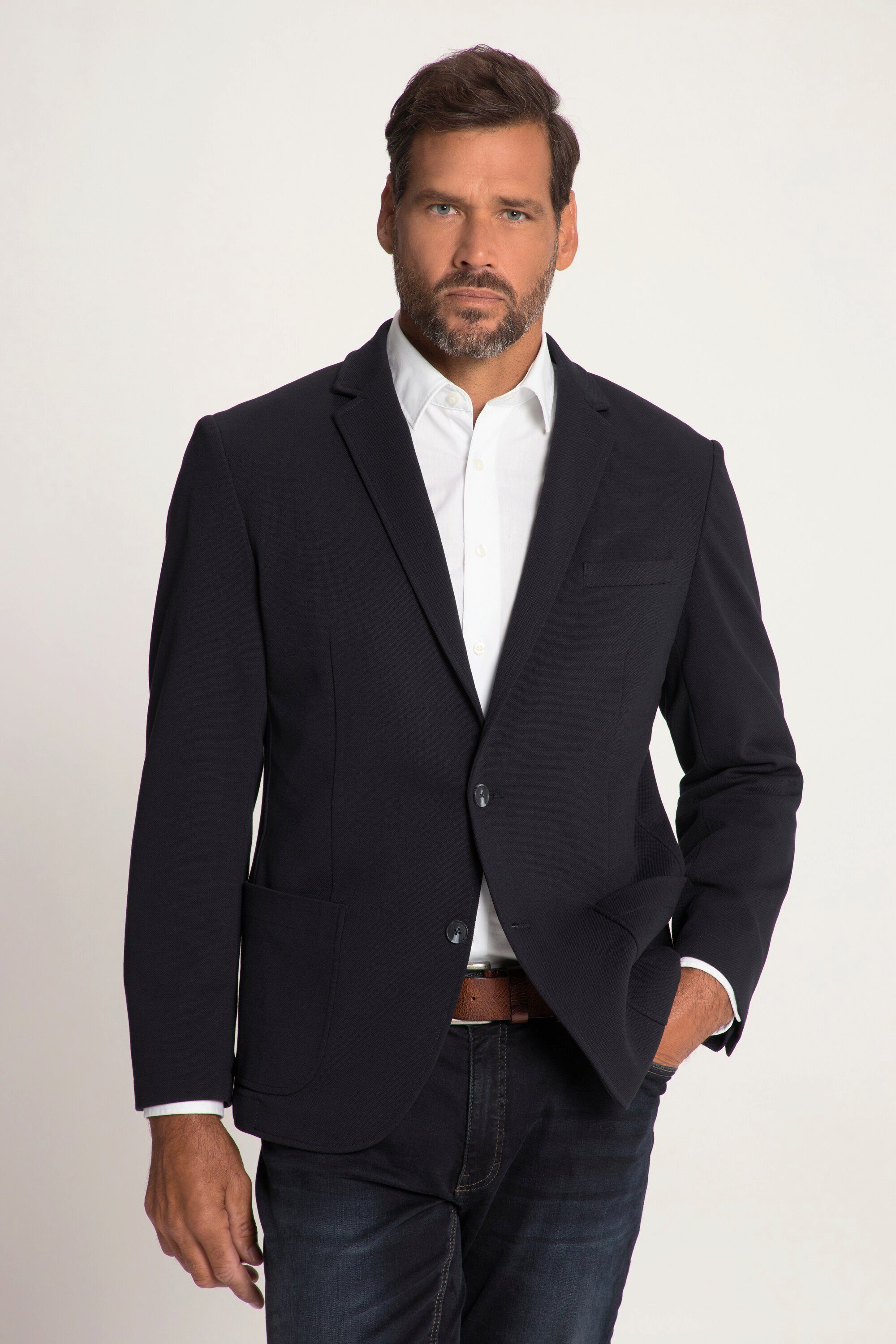 JP1880 Sakko Blazer FLEXNAMIC® Business Piqué-Optik günstig online kaufen