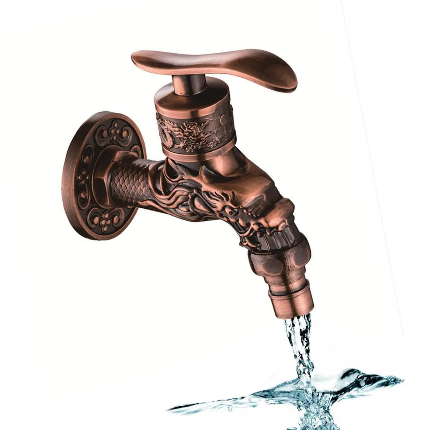 LuxusKollektion Unterputzarmatur Antik Wand Wasserhahn Drache (1-St)