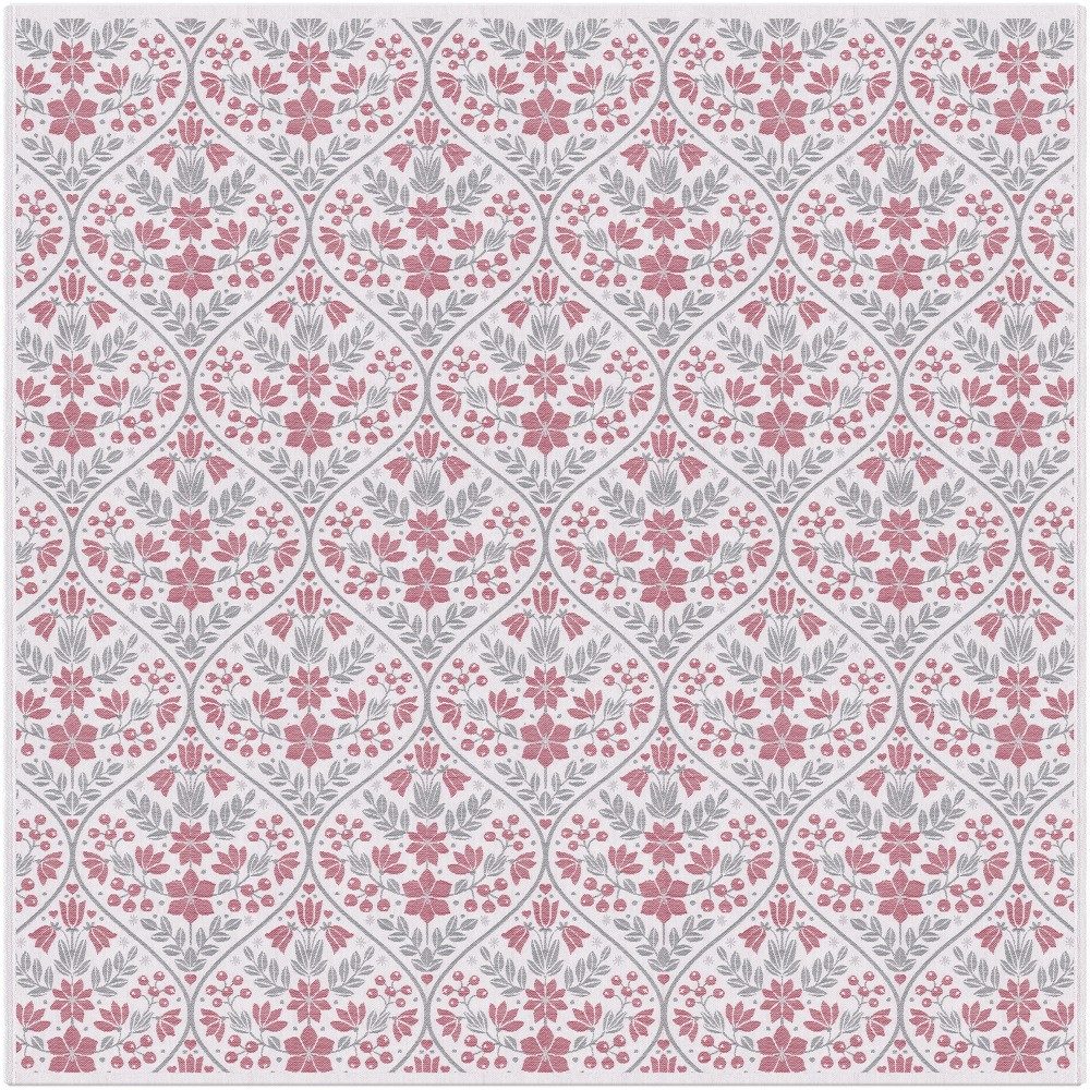 EKELUND MASTER WEAVERS 1692 Tischdecke Tischdecke Ellen rot 145x145 cm, gewebt